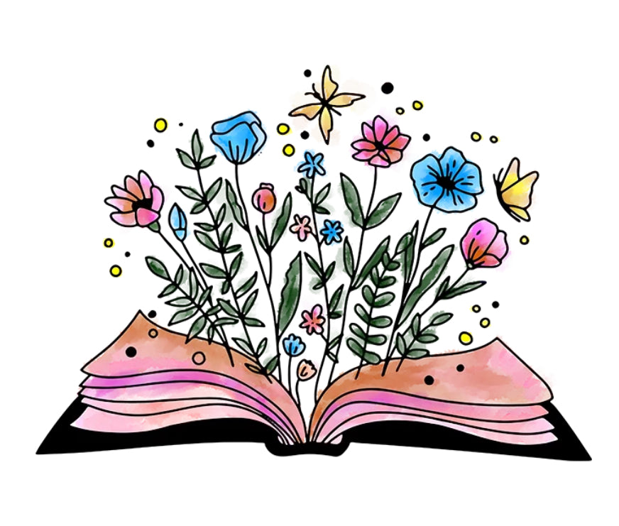 Book with Flowers (Option 1) Shirt