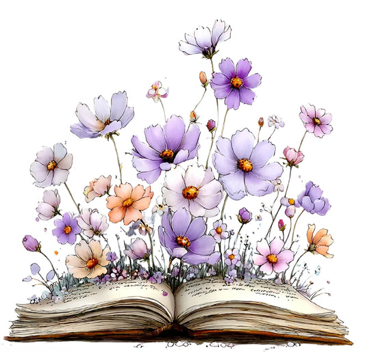 Book with Flowers (Option 2) Shirt