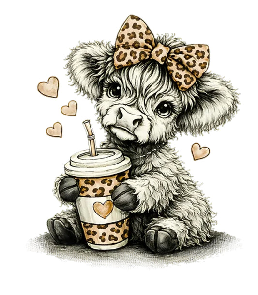 Cheetah Bow Cow Shirt