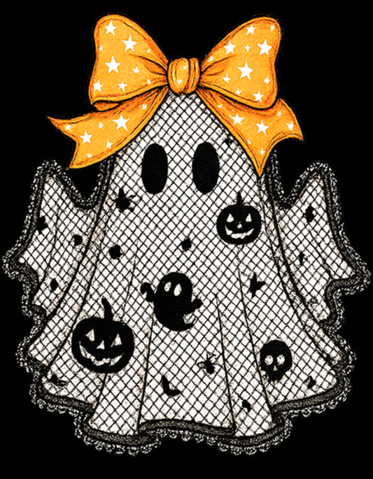 Ghost with Orange Bow