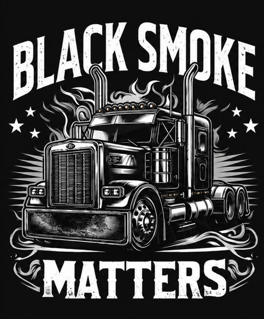 Black Smoke Matters Trucker Shirt