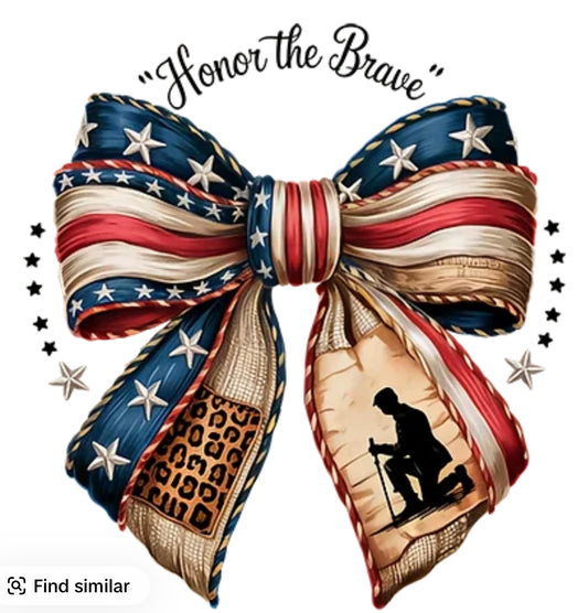 Honor the Brave Bow Shirt