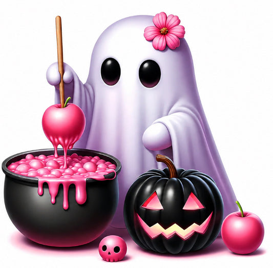 Cute Ghostie with Apple