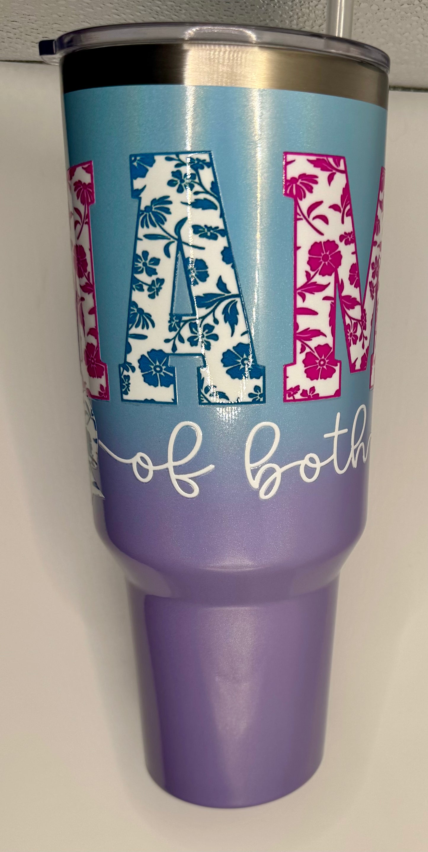 Pre-Made Mama of both 40 oz tumbler