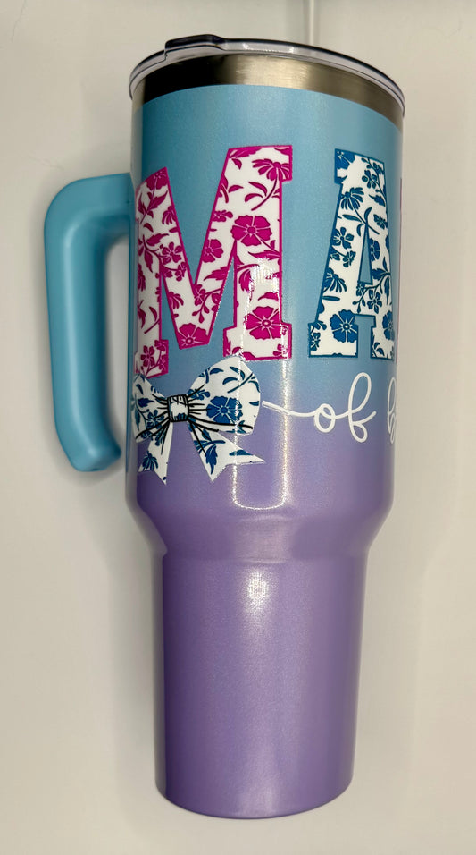 Pre-Made Mama of both 40 oz tumbler
