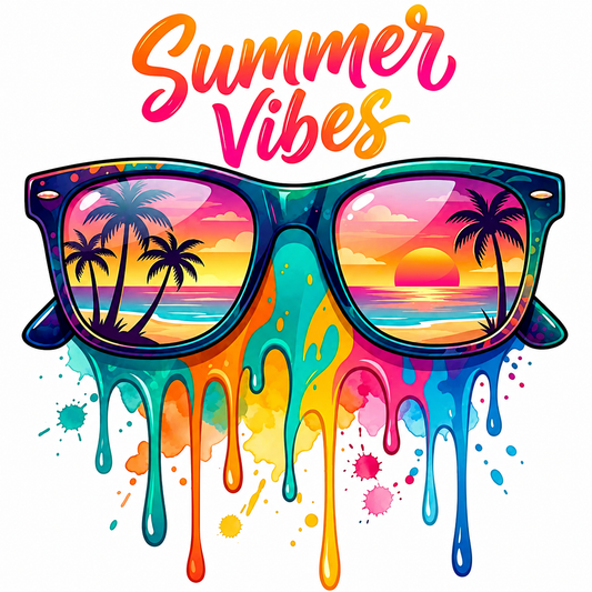 Summer Vibes Sunglasses Drip Shirt