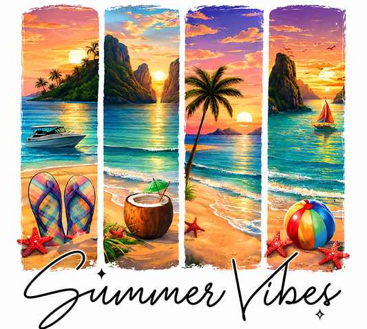 Summer Vibes Split Scene Shirt