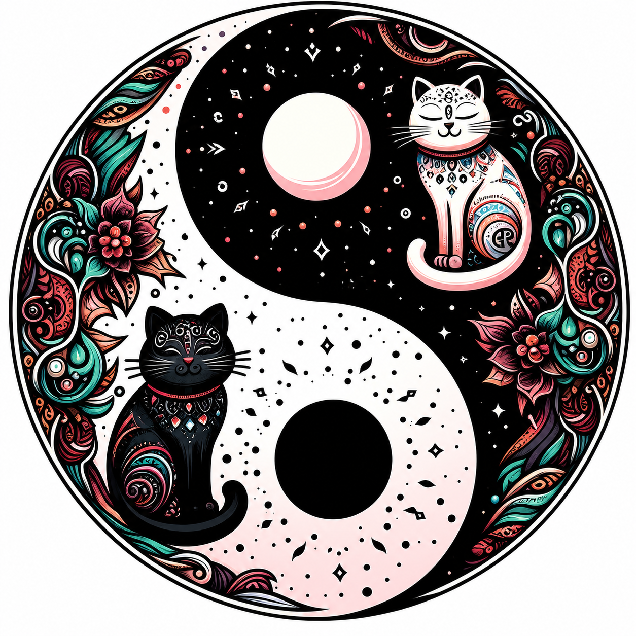Cat Yin and Yang
