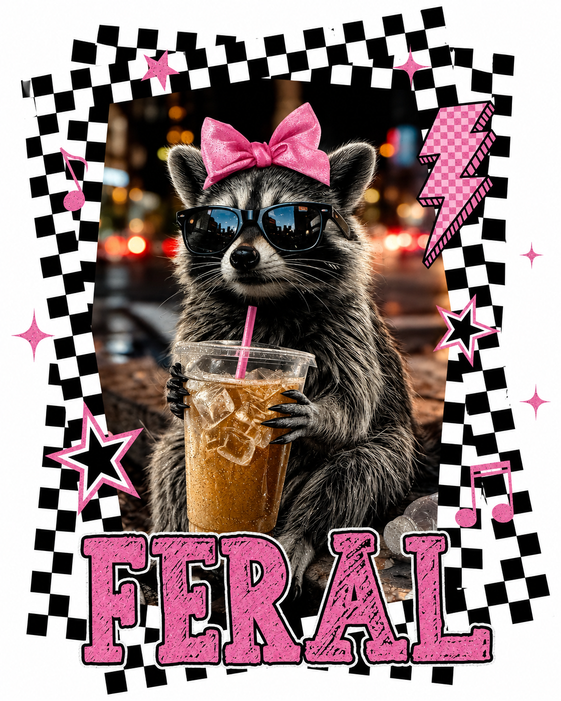 Feral (Raccoon) - Glitter