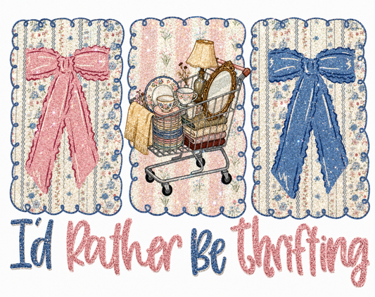 I’d Rather Be Thrifting - Glitter