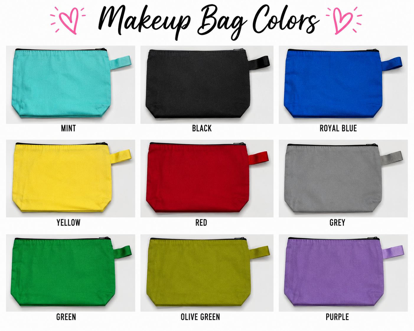 Makeup/pencil bags